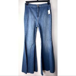 NWT Free People Just Float On Flare Jeans — Jericho Blue